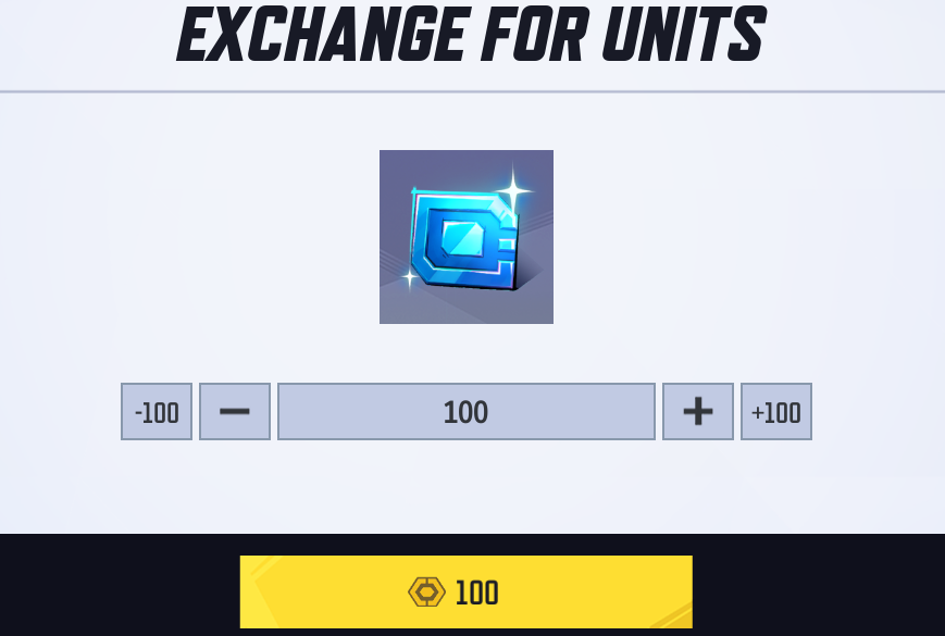 lattice to units exchange