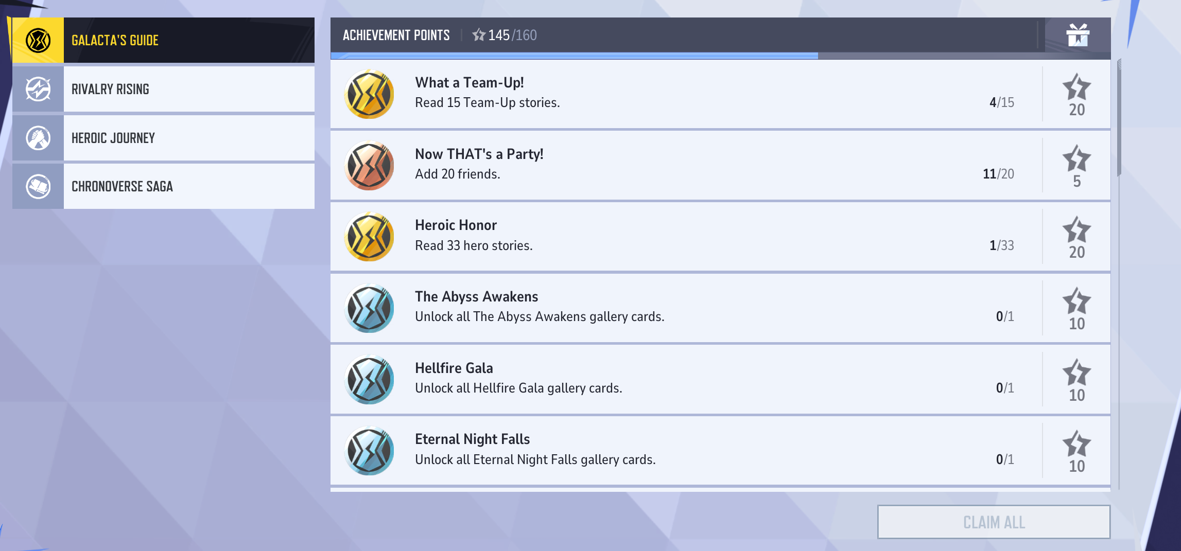 Marvel Rivals Achievements