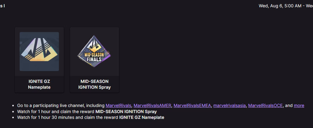 marvel rivals twitch drops