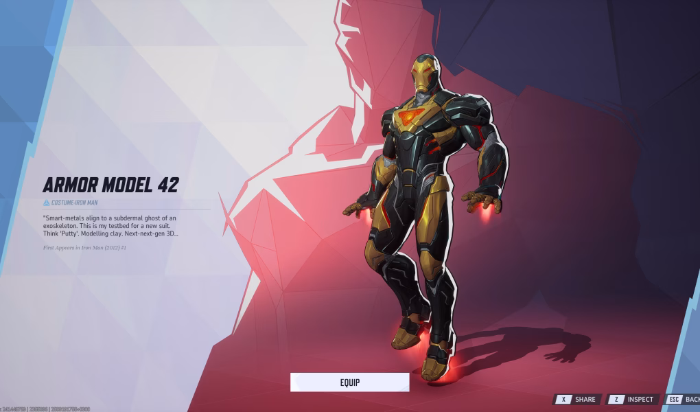 Iron Man Armor Model 42 Skin code