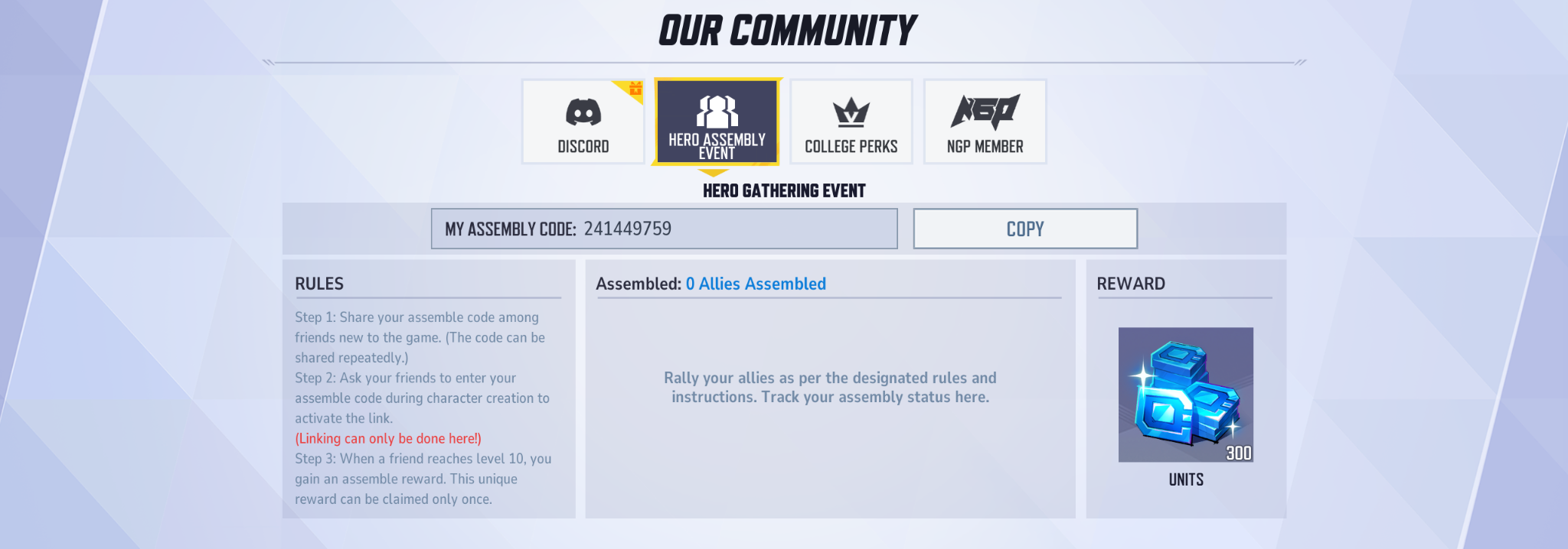 Marvel Rivals Assembly Code