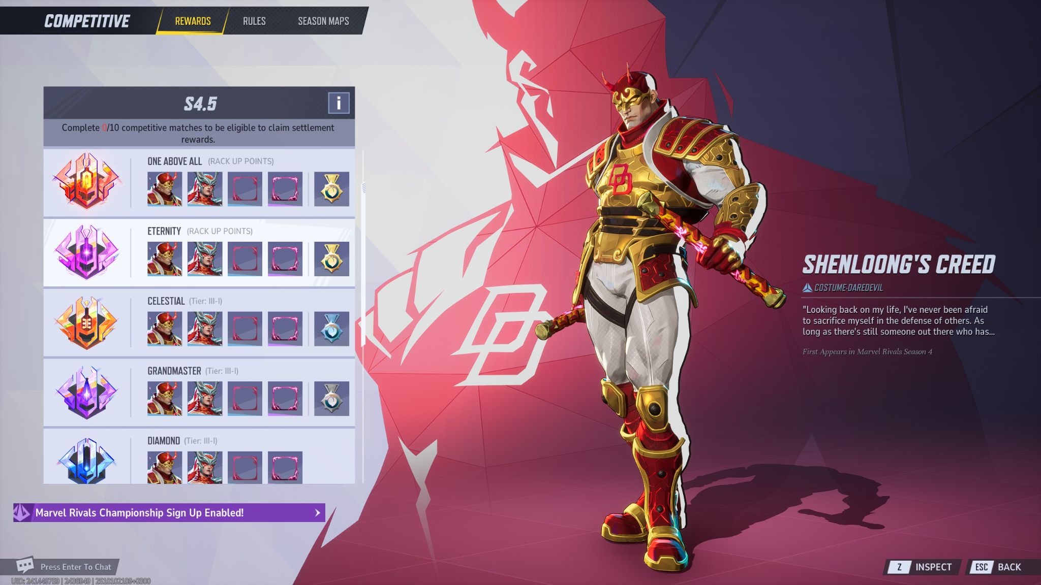 Marvel Rivals Season 4.5 Ranked Rewards
